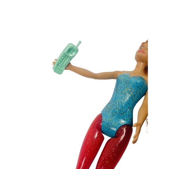 Barbie Doll Ice Blue Green Cell Phone Accessory Dollhouse Antenna Vintage - Picture 2 of 9